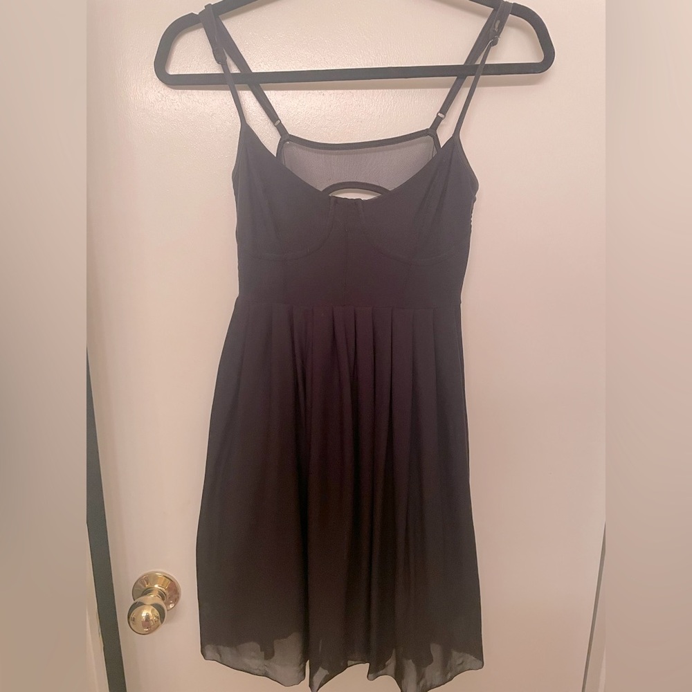 Corset like black dress